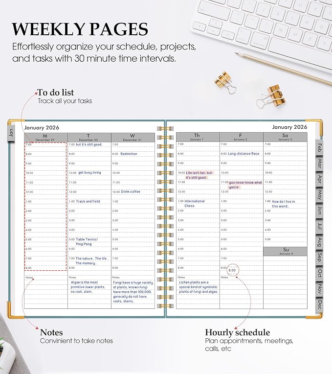 2026 Planner, Weekly and Monthly Calendar Planner from January 2026 - Image 3