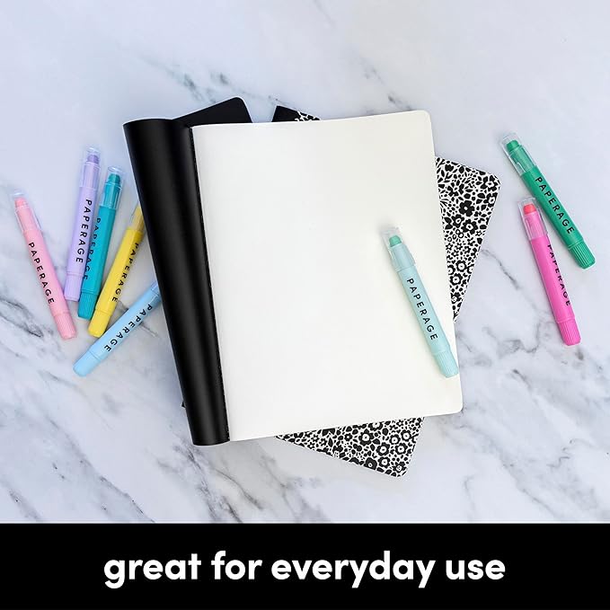 PAPERAGE Soft Cover Lined Journal Notebook, 2 Pack, (Dark Green), 100 Pages, Large 7.5 inches x 9.5 inches, College Ruled, Ideal for Note Taking & Travel Journal-DeskLoop Office