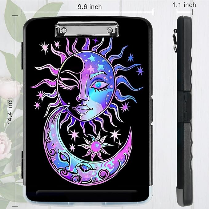 Purple Moon Sun A4 Clipboard - Image 3