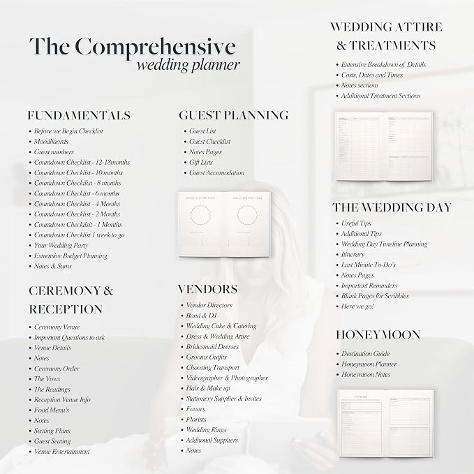 Award Winning Scribble & Dot® Wedding Planner Book and Organizer - Image 3