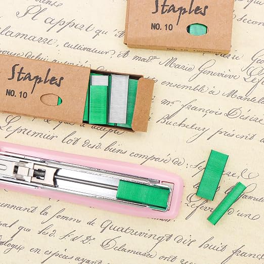 NatSumeBasics 4000 Green Staples #10 Colored Staples - Image 4