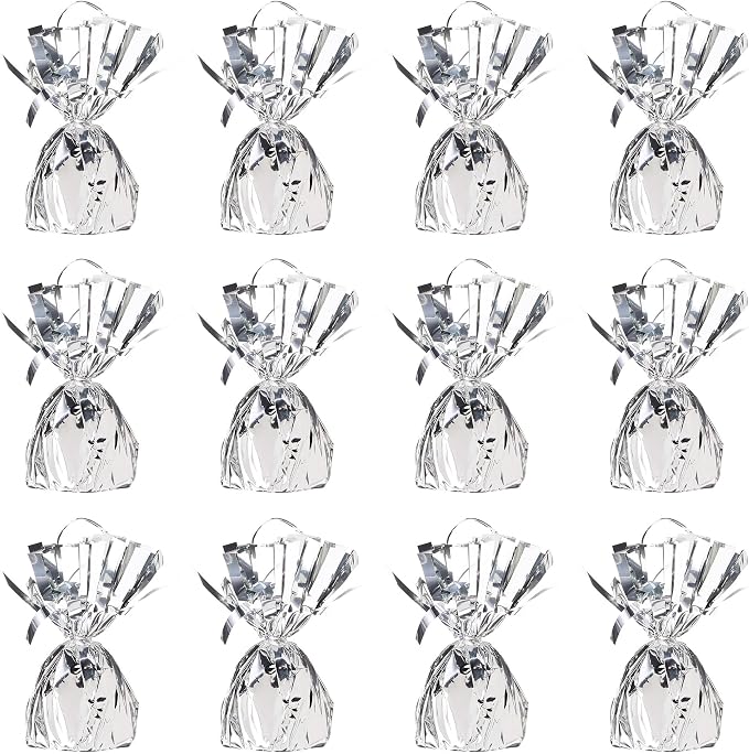 Beistle 12-Pack Metallic Wrapped Balloon Weights, Special Event Decorations by Beistle