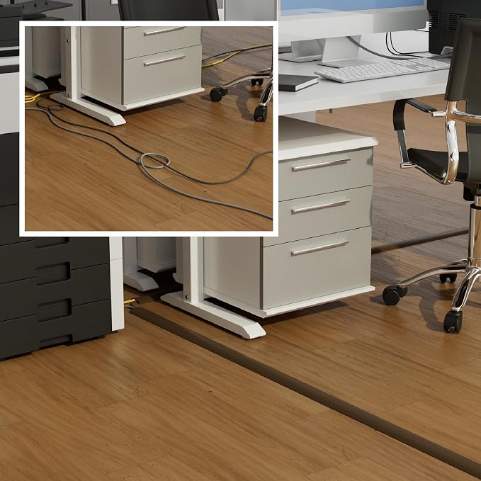 D-Line 30ft Floor Cord Cover, Floor Cable Protector, Extension Cord Cover - Image 4