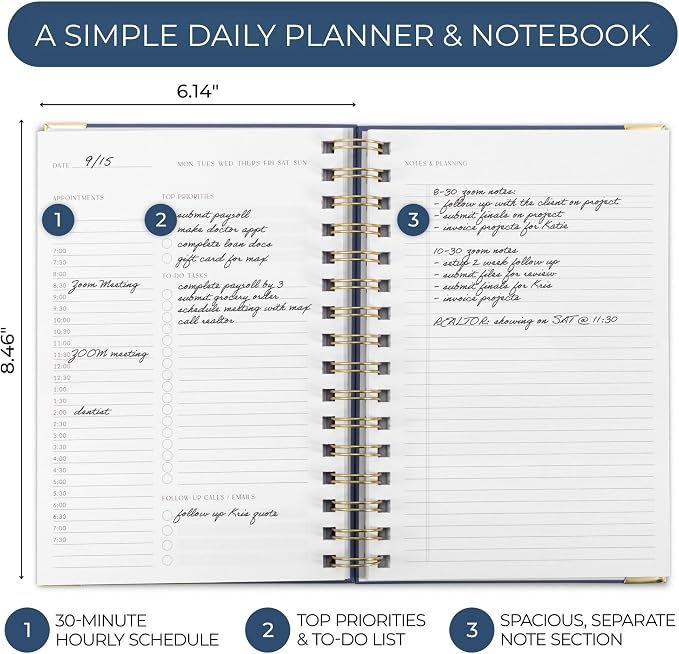 Aesthetic Daily Planner And Notebook - Image 3