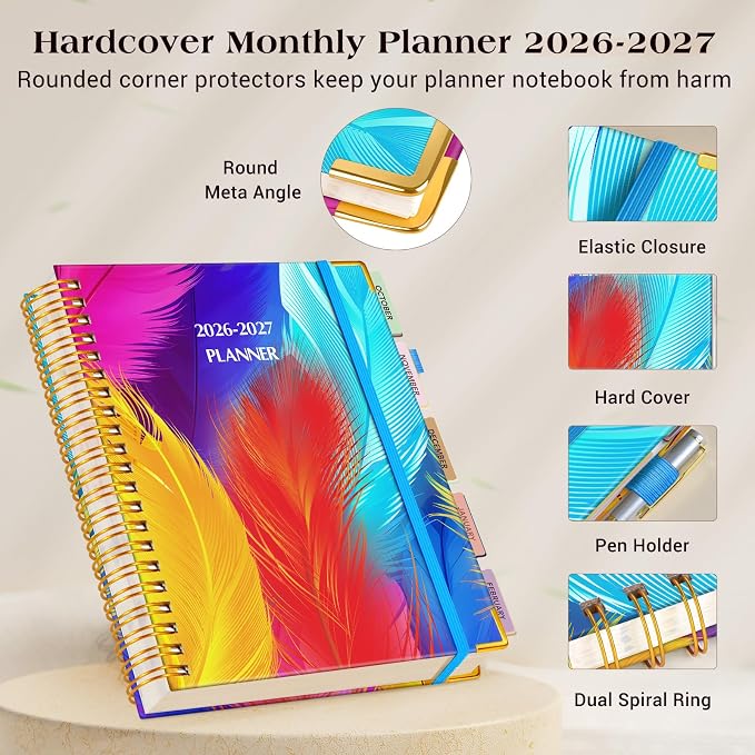 Planner 2026-2027, 18 Months Weekly and Monthly Daily Planner from January 2026 - Image 4