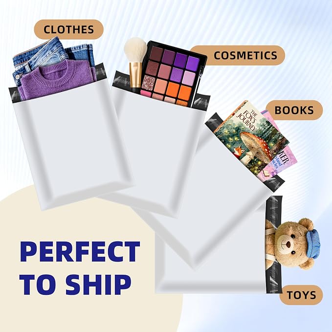 100pcs Poly Mailers 10x13 for Ecommerce Shipping, Online Retail Packaging - Image 7