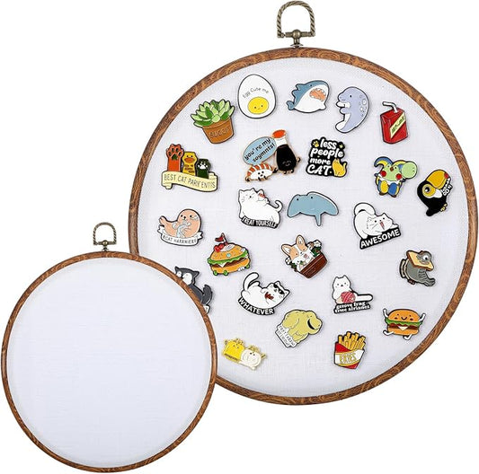 Yalikop Pin Display Board Fabric Enamel Pin Boards Wall Hanging Brooch Earrings by Yalikop