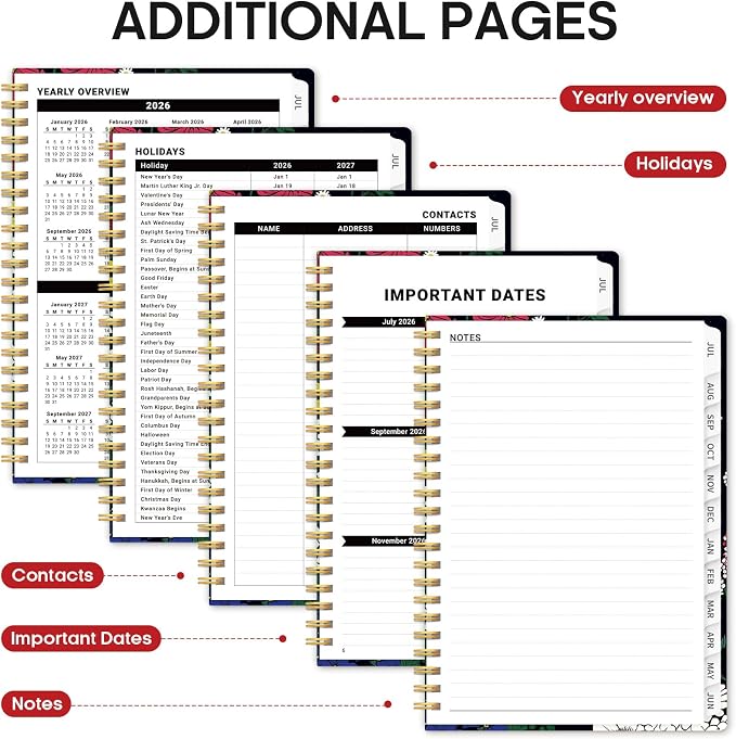 Planner 2026-2027, Academic Year Monthly and Weekly Calendar Planner, Jul 2026 - Image 5