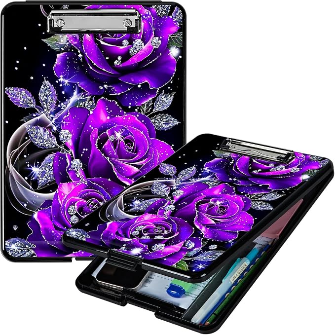 Purple Rose 01 A4 Clipboard by Unknown