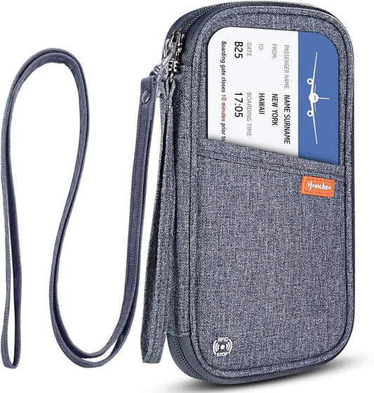 RFID Passport Wallet with Vaccine Card Slot, Family Travel Passport Holder by homchen