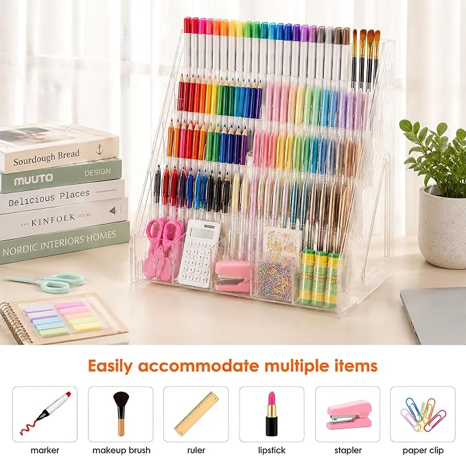 Acrylic Pen Pencil Holder for Desk - Image 5