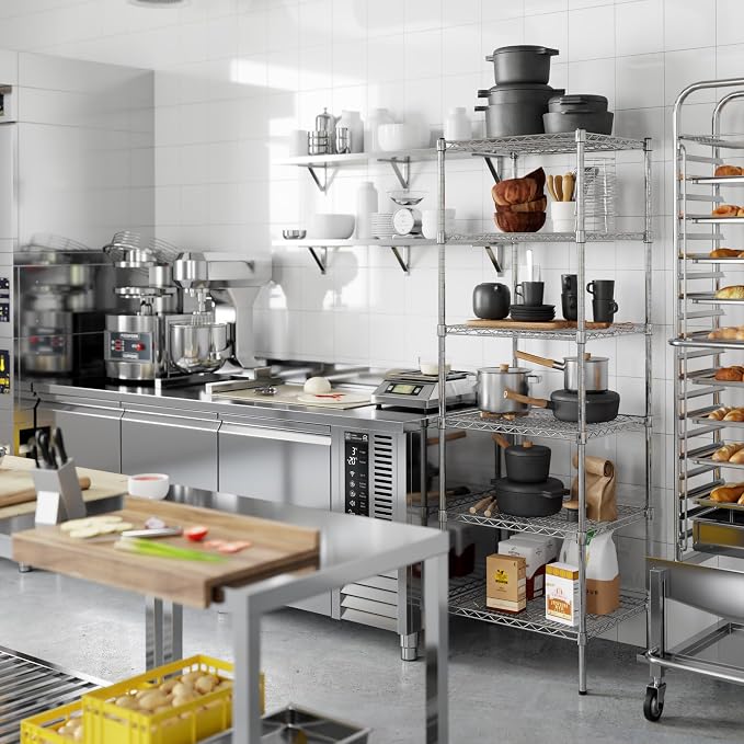Regal Altair 21" Deep x 24" Wide x 74" Height Wire Shelving Kit | 6-Tier | NSF - Image 5