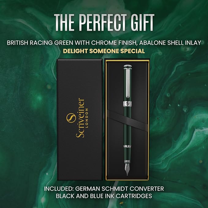 Scriveiner British Racing Green Fountain Pen - Image 8