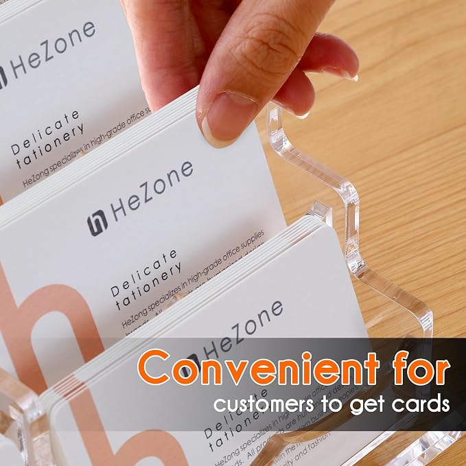HeZone Business Card Holder for Desk - Image 7