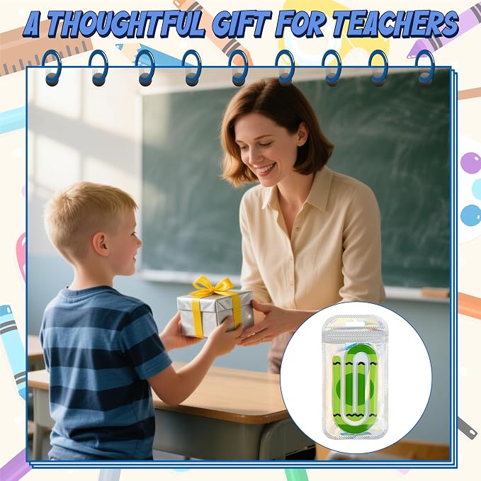 48 Pack Jumbo Acrylic Paper Clips - Image 6