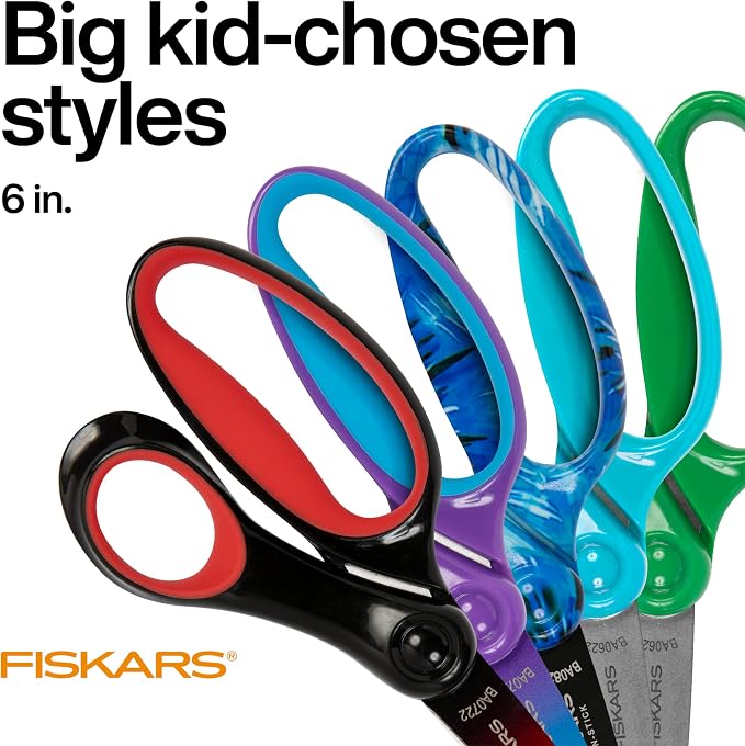 Fiskars 6" Left-Handed Big Kids Scissors - Image 4