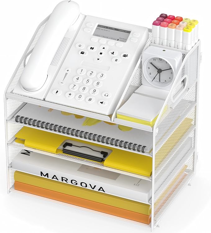 Letter Tray Paper, 5 Tier Desk Organizer by OrgMate