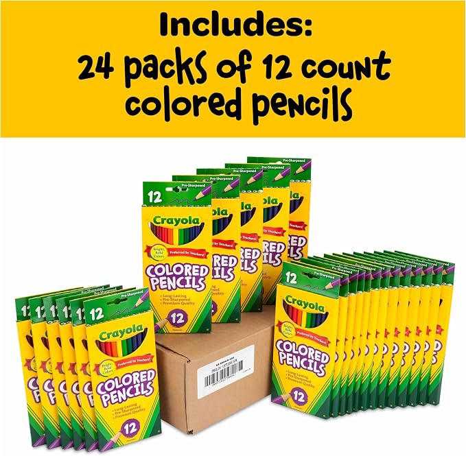 Crayola Bulk Colored Pencils for Kids, Teacher Classroom Must Haves, School - Image 3