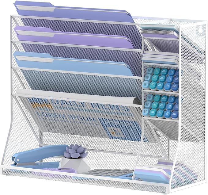 Wall File Organizer, 5-Tier Desk Organizer by JMHUD