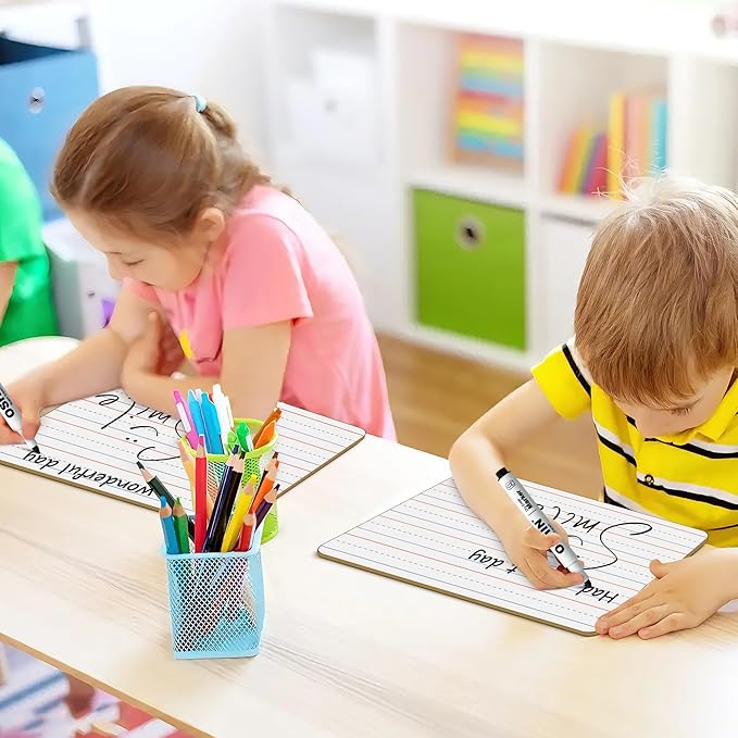 30 Pack Small White Boards, Teacher School, Include 30 Markers, 30 Erasers - Image 7