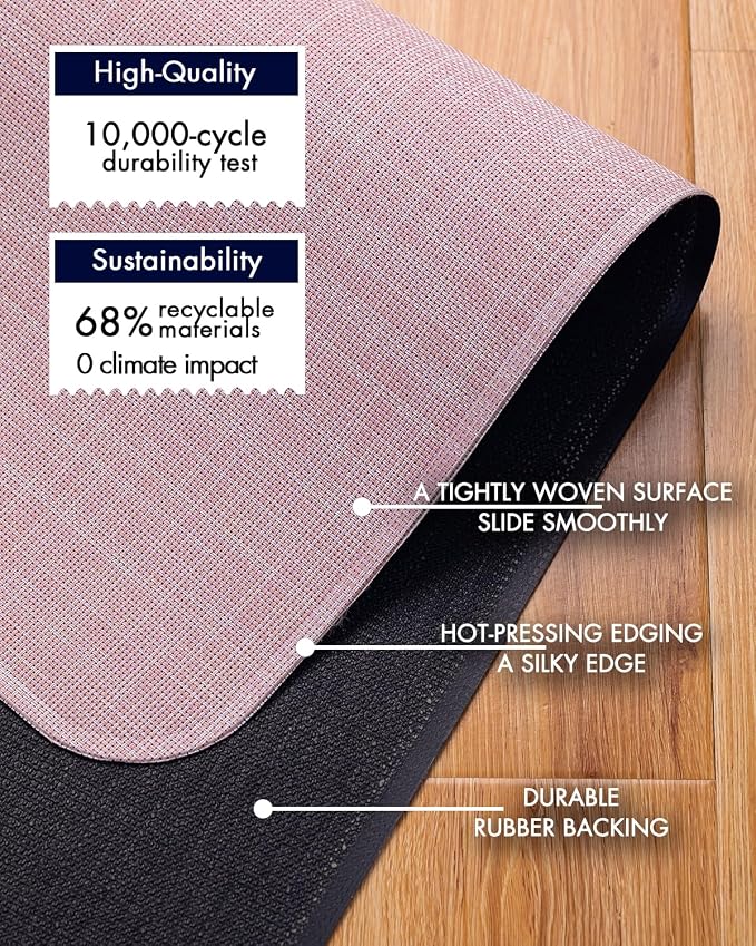 BARoyal Office Chair Mat for Hardwood Floor Under Desk Computer Rolling Chair - Image 4
