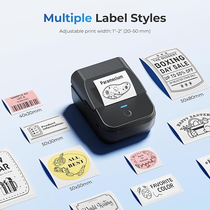 PM240 Label Maker Machine with 3 Tapes, Safety Label Makers, Set 1 - Image 7
