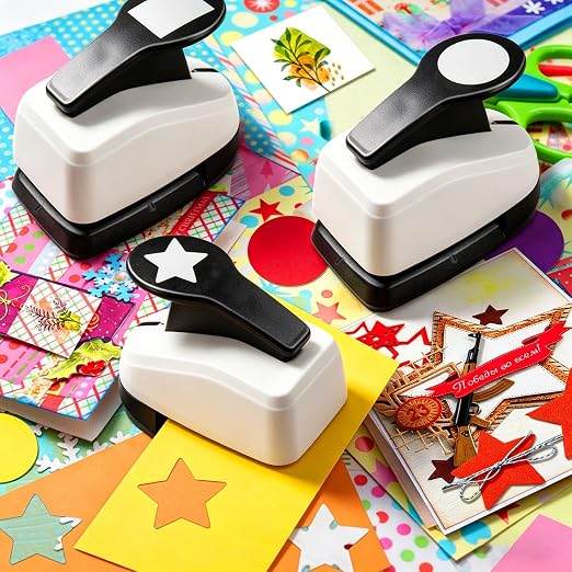 Square Hole Punch, Circle Punch, Star Hole Punches, 1 inch Square Puncher - Image 3