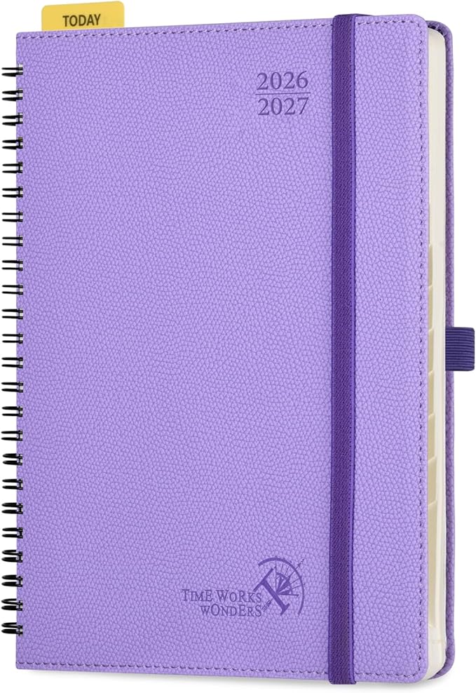 POPRUN 2026-2027 Academic Weekly Planner, Large 8.5" x 10.5" Horizontal Layout by POPRUN