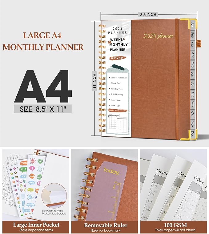 2026 Planner, Weekly and Monthly Calendar Planner from January 2026 - Image 5