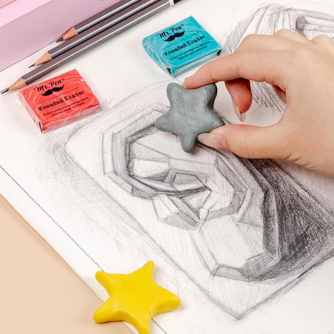 Mr. Pen- Kneaded Eraser, 4 Pack, Kneaded Erasers - Image 8