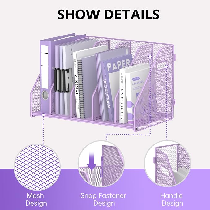 SUPEASY Binder Organizer, Magazine File Holder - Image 4