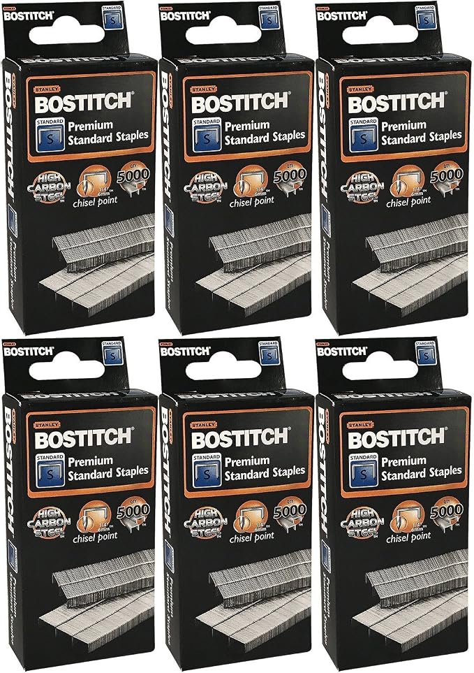 Stanley Bostitch Premium Standard Staples, High Carbon Steel, Chisel Point by BostitchOfficeProducts