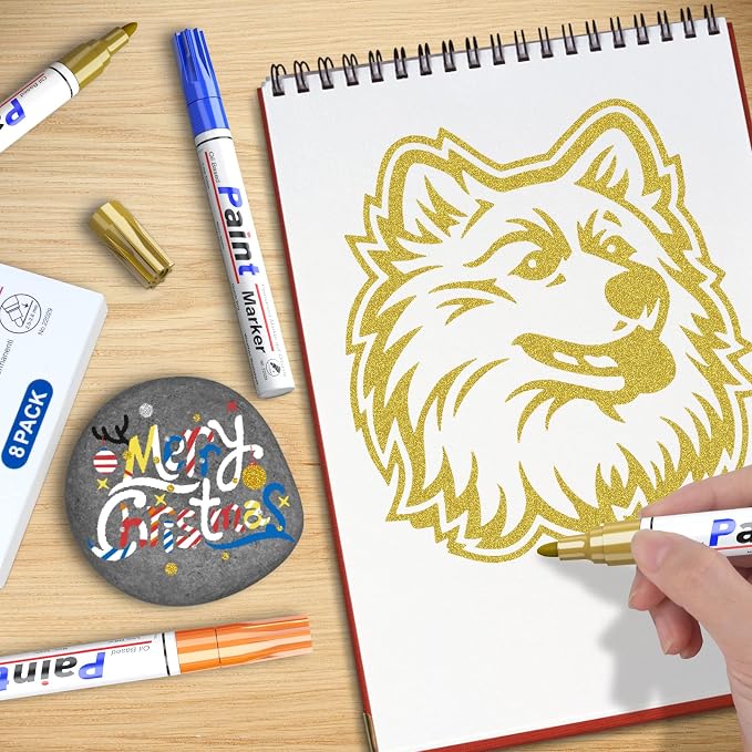 DAPAWIN Gold Paint Pen Paint Markers - Image 7
