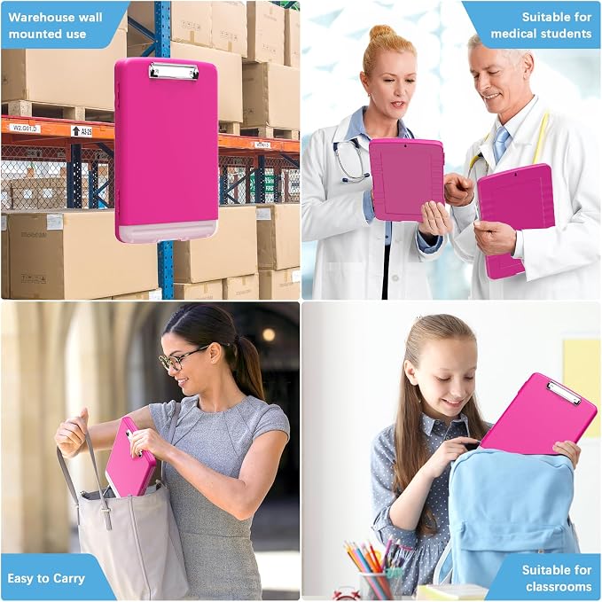 Hongri Clipboard with Storage with Pen Holder, Folder Nursing Clip Board 8.5 x - Image 7