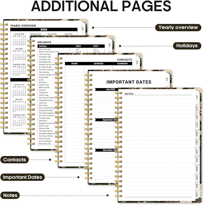 Planner 2026-2027, Academic Year Monthly and Weekly Calendar Planner, Jul 2026 - Image 5