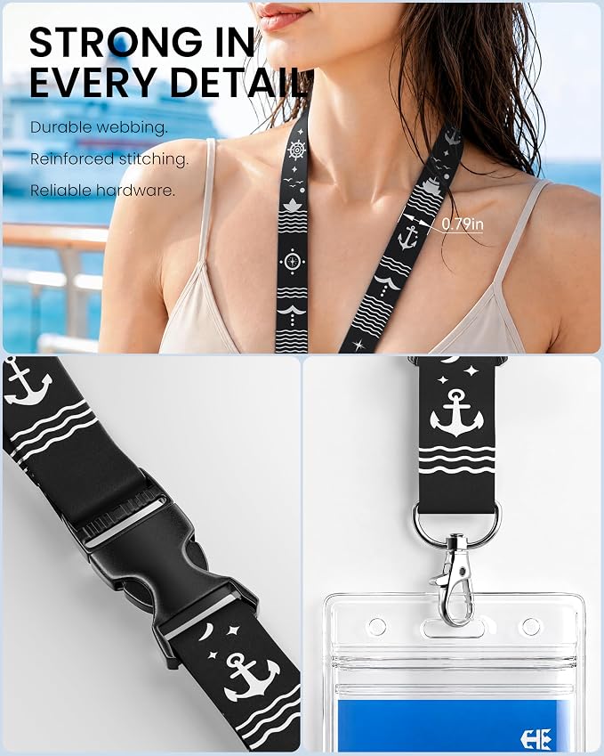 Avorast 5 Pack Cruise Lanyards for Ship Cards, Cruise Essentials 2026 for - Image 5