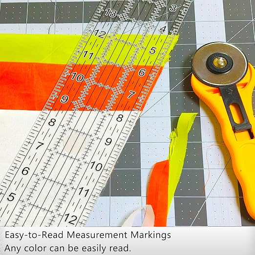 Sewing Ruler, 5 Piece Quilting Rulers, 3 x17 Inch, 1.5 x17 Inch, 3 x12 Inch - Image 5