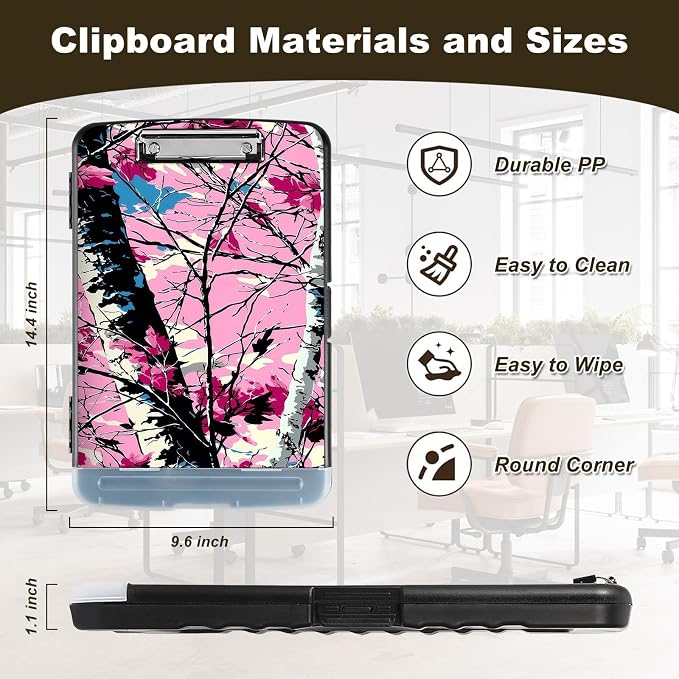 Clipboard with Storage, Nursing Clip Board 8.5 x 11 Storage Organization Box - Image 2