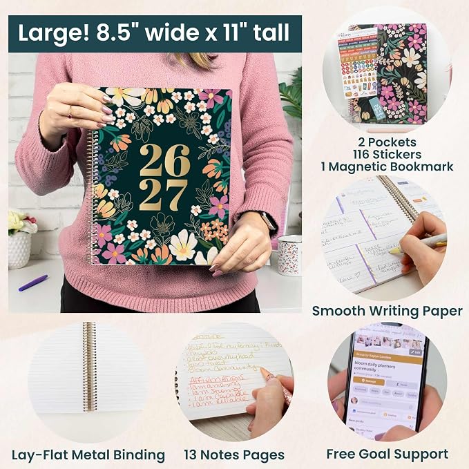 bloom daily planners 2026-2027 Planner 13 Month Academic Organizer - Image 6