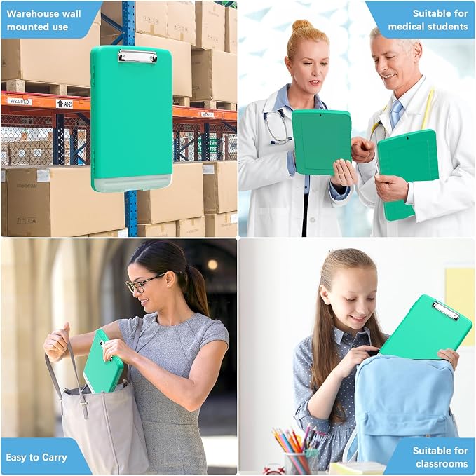 Hongri Clipboard with Storage with Pen Holder, Folder Nursing Clip Board 8.5 x - Image 7