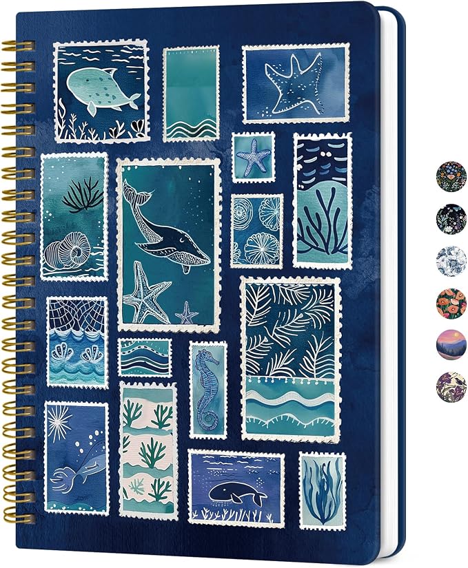 ZOTIA Lined Spiral Journal for Women, A5 Hardcover Cute Notebook for Work & by Zotia