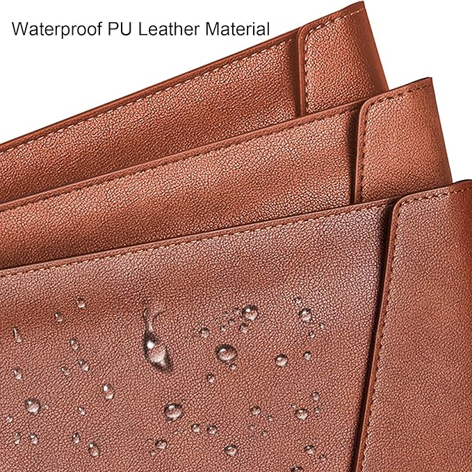 VANRA 1 Piece PU Leather File Folders A4 Document Holder File Envelope - Image 4