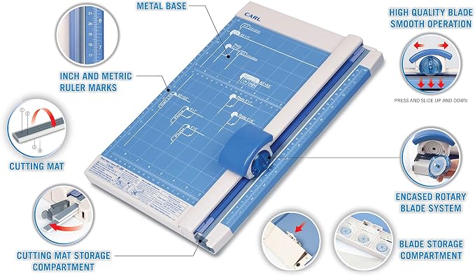 Carl Manufacturing 12200 Rotary Trimmer 12-Inch 10 Sht Cap. 10-1/4-Inch - Image 9