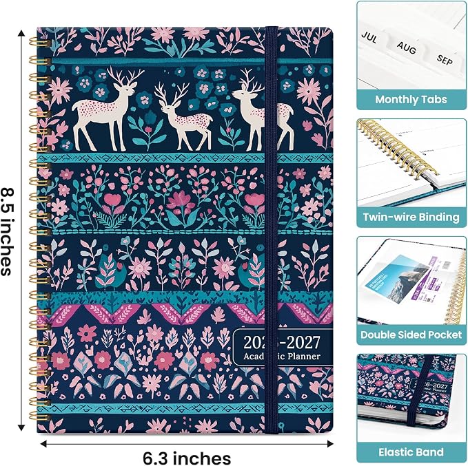 Planner 2026-2027, Academic Monthly and Weekly Calendar Planner - Image 4