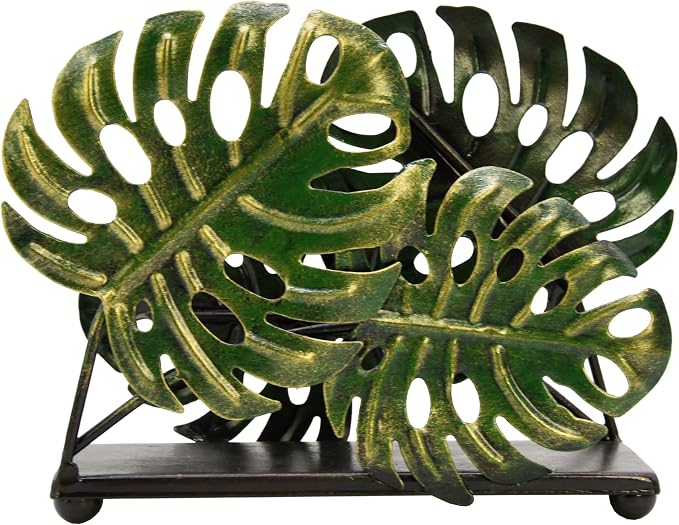 Modern Metal Leaves Design Napkin Holder - Image 8