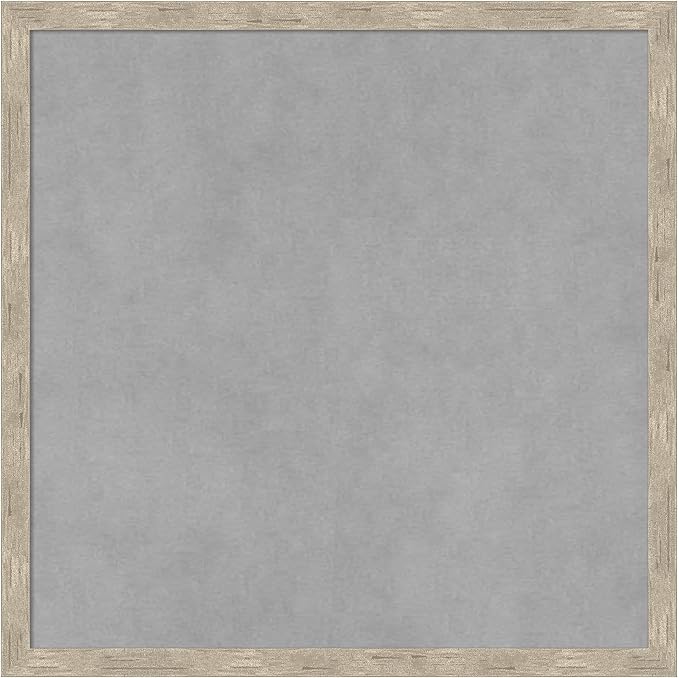 Amanti Art Silver Framed Magnetic Board 17x17 Small Vision Board by AmantiArt