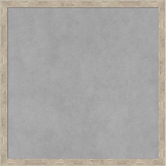 Amanti Art Silver Framed Magnetic Board 17x17 Small Vision Board by AmantiArt