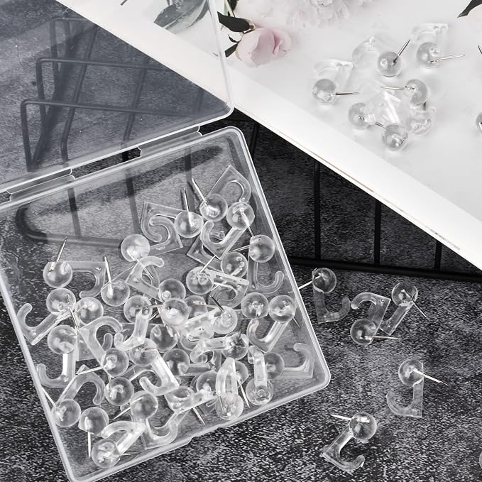 50Pcs Push Pin Hooks, Bulletin Board, Photo Wall, Christmas Decorations - Image 6