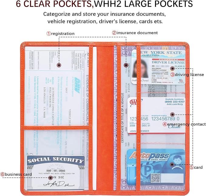 Car Registration and Insurance Card Holder - Image 3