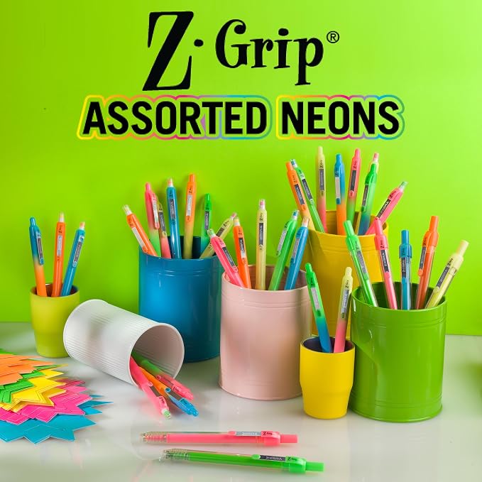 Zebra Pen Z-Grip Retractable Ballpoint Pen, Smooth-Flowing Black Ink, 1.0mm - Image 7